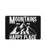 Personalized Pet Food Mat with Mountain Design: Non-Slip, Polyester Blen... - £26.04 GBP