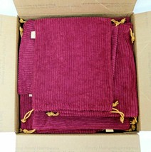 Lot of 60 Cosmetic / Makeup Bags (Bag Only) 8”x10” burgundy - £47.54 GBP