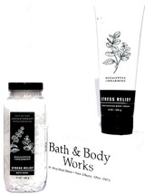 Bath &amp; Body Works Stress Relief Eucalyptus Mint Aromatherapy Bath Soak &amp;... - $32.18