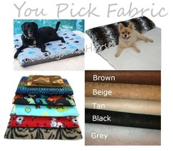 Custom You Pick Fabric Foam Therapeutic support Dog Bed Large  - £107.94 GBP