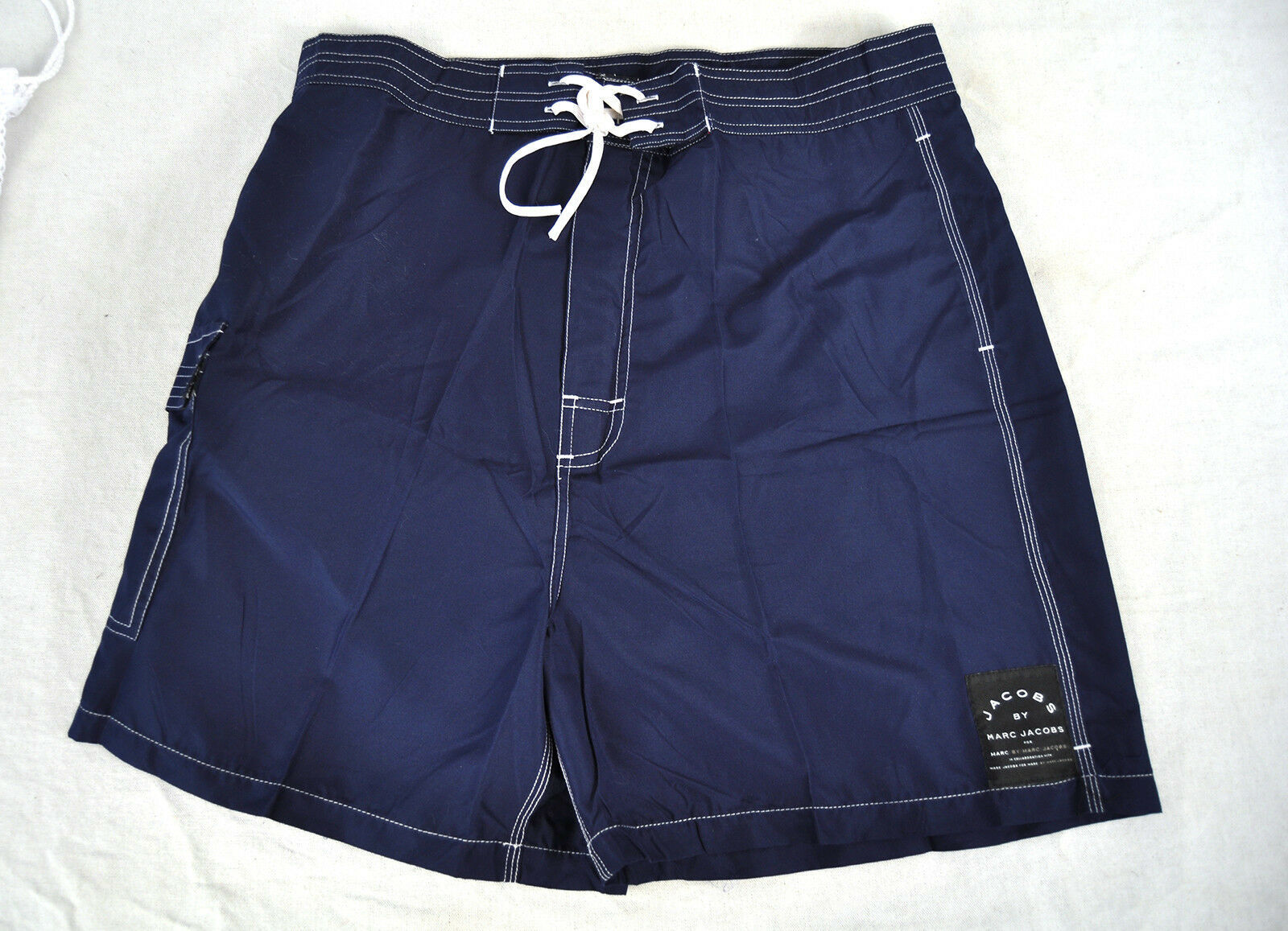 Marc by Marc Jacobs Blue Navy Swim Trunks Shorts 32 38 NWT with Dustbag - $39.60 - $44.55