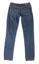 Levis Jeans Juniors 7 Blue 524 Too Superlow Bootcut Stretch Denim Y2K Lo... - $21.77