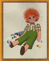 Sunset Stitchery Crewel Embroidery Kit Carrot Top Boy Needlecraft Doll Vintage - £17.70 GBP
