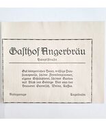 1940 Balth Of Angerbrau Hotel Murnau City Advertisement Germany Import D... - $28.01 CAD