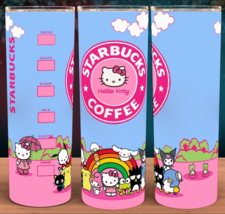 Hello Kitty and Friends Rainbow Starbucks Coffee Cup Mug Tumbler 20oz - £15.69 GBP