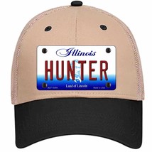 Hunter Illinois Novelty Khaki Mesh License Plate Hat - £22.79 GBP