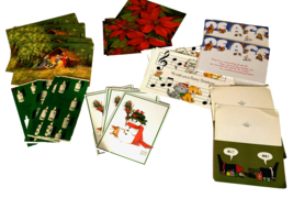 Vintage unused mixed Christmas greeting card lot embassy hampshire gibso... - £15.53 GBP