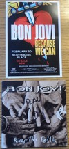 Bon Jovi Keep The Faith Booklet + Flyer Postcard Because We Can Tour Ottawa - £10.13 GBP