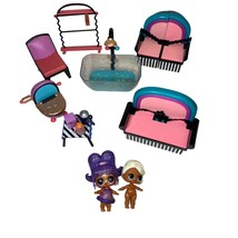LOL Surprise Dollhouse Furniture LOT Couch Chairs Toilet Tub - £14.12 GBP