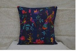INDACORIFIE Kantha Cushion Cover Indian Pillow Covers Decorative Pillow Home Dec - £11.98 GBP