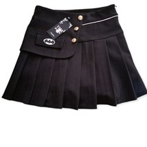 NEW Black Pleated Mini Skirt Size 6 - £27.73 GBP