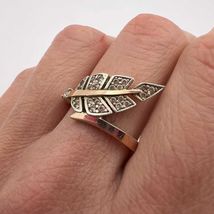 Vintage Ring Gilt Sterling Silver 925 Stone Jewelry Women's Cut Signed S... - $95.00