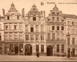Vtg Postcard 1940s Place de la Vieille Halle aux Blés Brussels Belgium B... - £5.37 GBP
