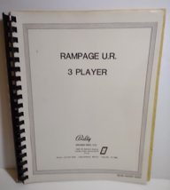 Rampage Arcade Game Service Parts Instruction Manual Original Video Game... - $37.53