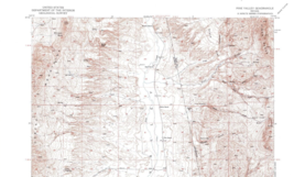 Pine Valley Quadrangle, Nevada 1952 Topo Map USGS 15 Minute Topographic - £17.30 GBP