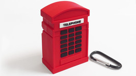 Fun Novelty Classic UK Red Telephone Booth Airpod (2nd Generation) Silic... - $20.99