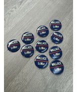 (10) 1968 Wallace LeMay Presidential Campaign Button 1-5/8” Pin Pinback JD - $423.47 MXN