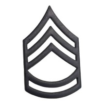 Single US Army Sergeant First Class E7 Black Subdued Metal Rank Insignia... - £3.14 GBP