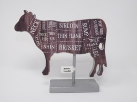 Animal Wooden Memo Holder - New - Cow - £6.91 GBP