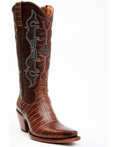 Idyllwind Women&#39;s Frisk Me Printed Leather Snip Toe Western Boots - £132.29 GBP