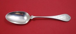 Vanderslice Coin Silver Teaspoon Engraved with Shield Design 6" - $58.41