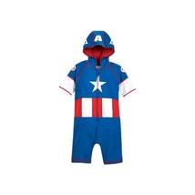 Disney Store Captain America Rash Guard Wetsuit Swimsuit Sz 2, 3, 4T - $461.93 MXN