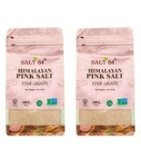 Lot 2 x SALT84 Himalayan Pink Salt Fine Grain Vegan Kosher Halal 1 LB/Ba... - $14.84
