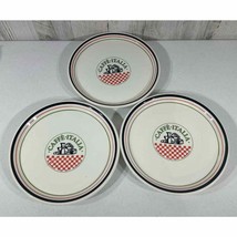 Tre Ci Caffe Italia Dinner Plates Set of 3 Made in Italy READ - £29.11 GBP