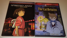 SPIRITED AWAY + THE CAT RETURNS - 2 Studio Ghibli DVDs Anime Hayao Miyazaki - $10.99