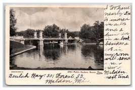 Foot Bridge in Public Gardens Boston Massachusetts MA UDB Postcard U22 - $3.91