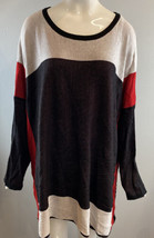 NWT Single Thread Womens Plus Pullover Sweater Multicolor Size 2X - £8.31 GBP