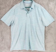 Tommy Bahama Polo Mens Extra Large Blue Island Zone Palm Coast Casual Golf Shirt - £28.01 GBP