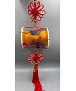 Traditional Korean Percussion Hand Drum Ornament Hanging Decor - $194.03 MXN