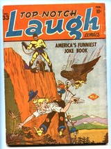TOP-NOTCH Comics #33-1943-Black Hood super-hero cover-Golden-Age-RARE - £521.49 GBP