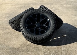 20&quot; Matte Black Snowflake Wheels Blackhawk R/T Tires For Chevy Silverado... - $1,880.01