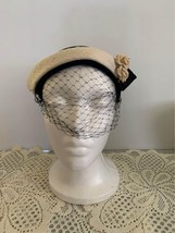 Vintage black and ivory hat - $19.01