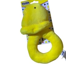 Dan Dee PEEPS Yellow Baby Chick Rattle Easter  Toy Plush 6.5”x 3.5” Infant Use - £7.87 GBP