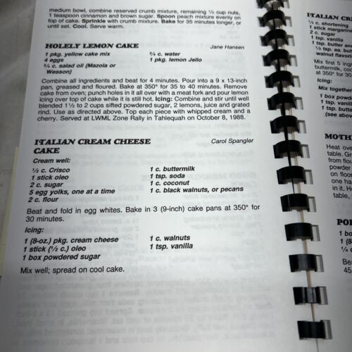 Vintage Cookbook Church Cook Book Spiral First Lutheran Tahlequah OK Candy Pies Item image 7