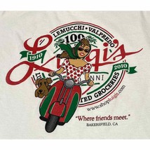 2010 Luigis Bakersfield CA 100 Year Anniversary Gildan Medium Shirt Scoo... - $19.35