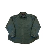 Duluth Trading Canvas Barn Jacket Green Button Front Chore Fleece Lined ... - $68.58 CAD