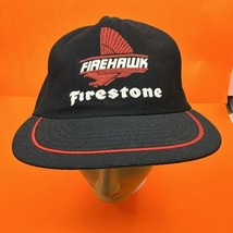 Vintage Rare Firehawk Firestone Trucker Hat Foam Made in USA Excellent Deadstock - £49.71 GBP