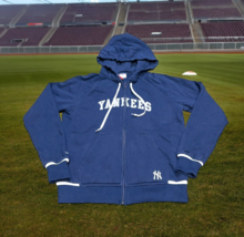 Nike New York Yankees MLB Baseball Hoodie Full Zip Sweatshirt Medium Jacket - £40.20 GBP