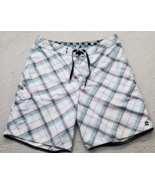 Quiksilver Swimwear Surf Board Shorts Men Multi Plaid Pockets Lace Up Fr... - $20.29