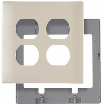 Legrand-Pass &amp; Seymour SWP82LACC10 Screw Less Wall Plate Plastic Sub Plate Two G - £7.10 GBP