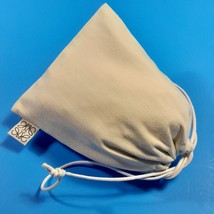Loewe Herringbone Pattern Small Dust Bag Drawstring Closure Ivory 7 1/2&quot;... - £14.38 GBP