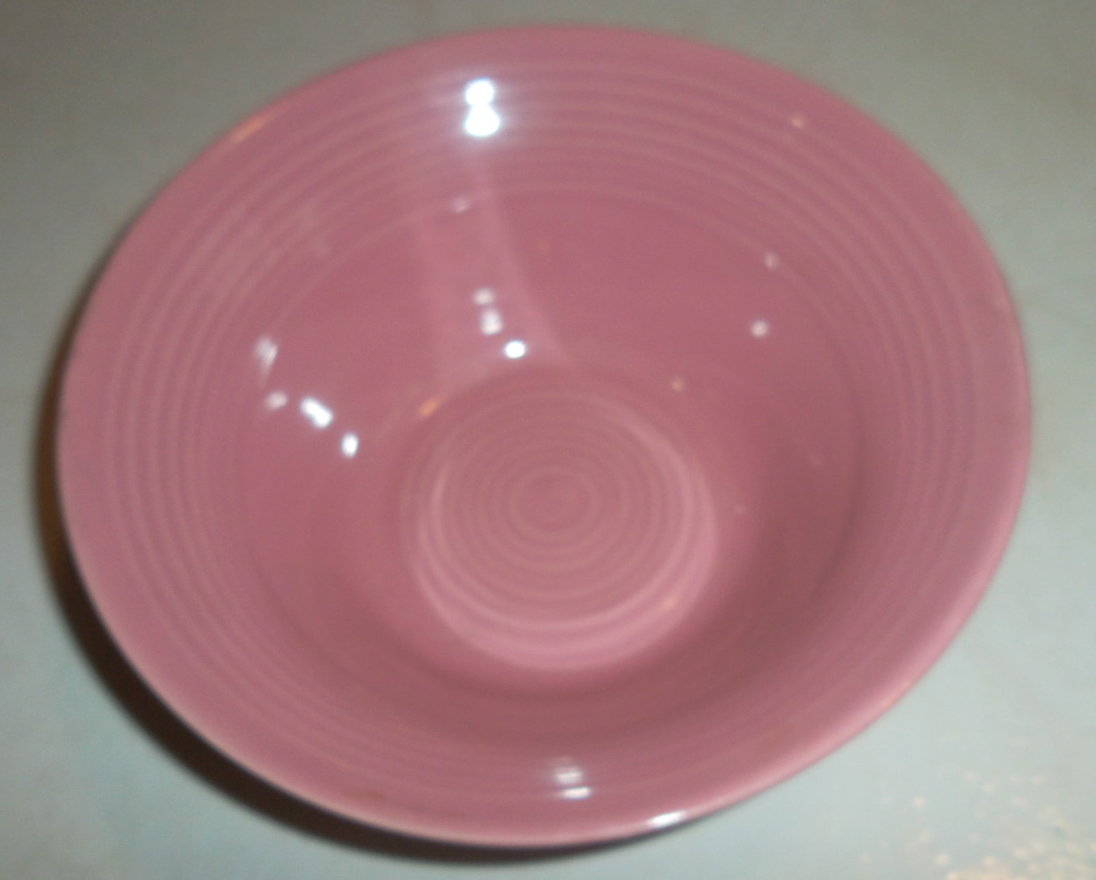 Concentrix Style Rose Pink Color China Stoneware Coup Cereal Bowl, 6 5/8" Looks  Item image 2