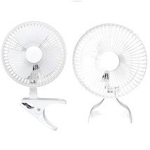 Optimus 6 in Convertible Personal Clip-on/Table Fan in White - £58.76 GBP