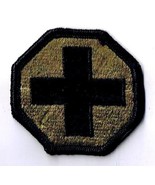 Black Cross On Green Medic Patch 2&quot; Octagonal - £1.69 GBP
