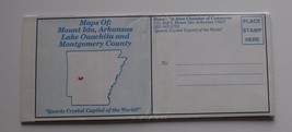 Folding Road Map Mount Ida, Arkansas Lake Ouachita &amp; Montgomery County - £6.04 GBP