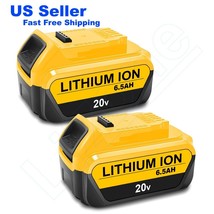 2 Pack Lizone 6.5Ah DCB205-2 Compatible with Dewalt 20V MAX 5Ah DCB205Y Battery - £73.12 GBP